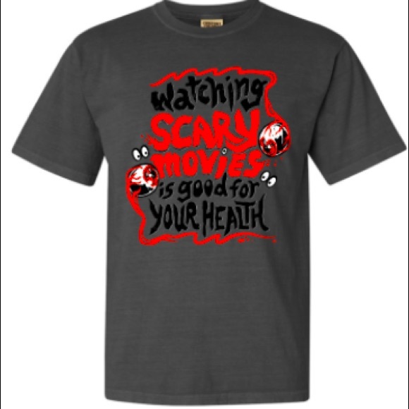 Scary movies are good for your health t-shirt - Picture 2 of 2